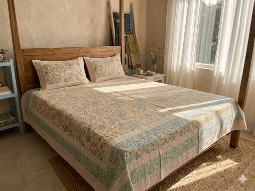 Pastel Yellow Paisley - Bedsheet Set - ChapaSsyahii