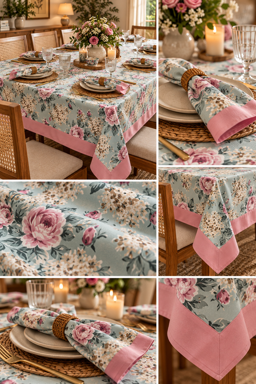 Blush Peony Hydrangea - Table Cover - ChapaSsyahii