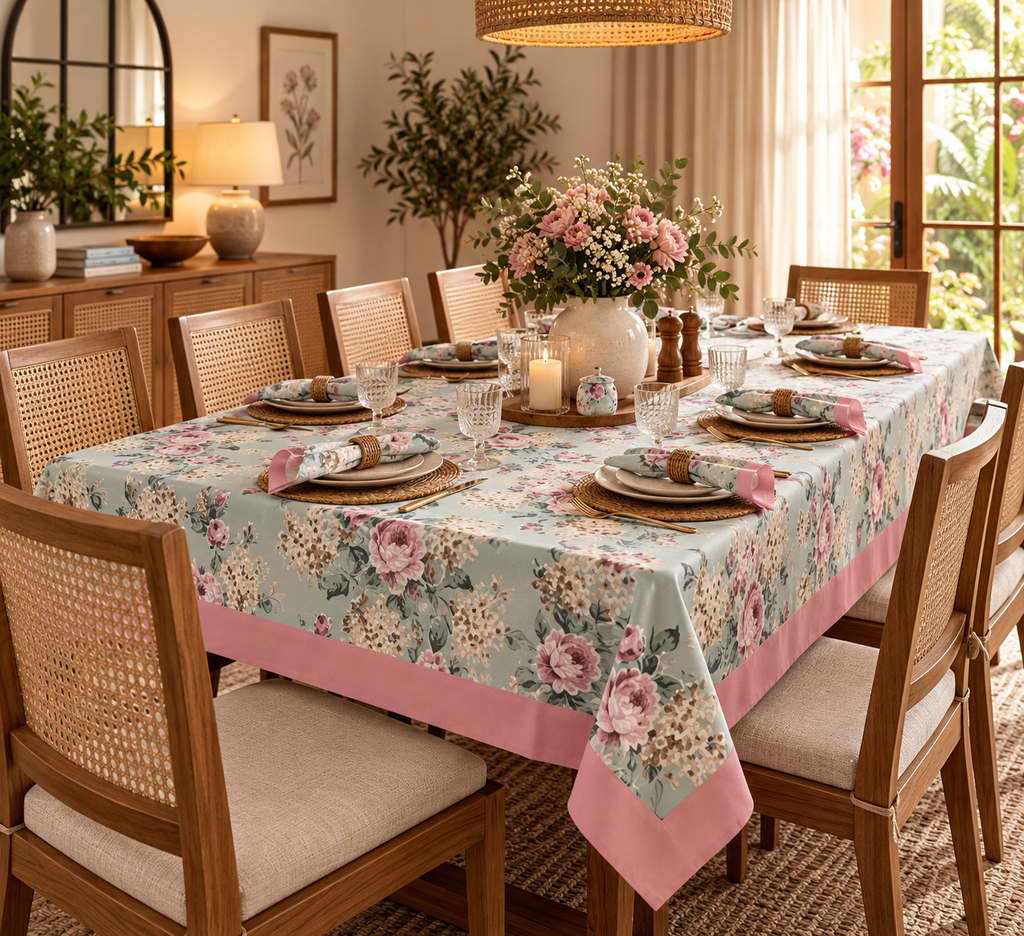 Blush Peony Hydrangea - Table Cover - ChapaSsyahii