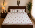 Rosebud Border Fitted Bedsheet Set – King Size - Fitted Bedsheet Set - ChapaSsyahii